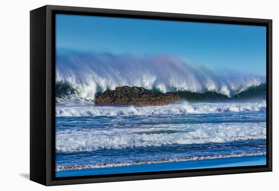 Waves in Cayucos I-Lee Peterson-Framed Stretched Canvas
