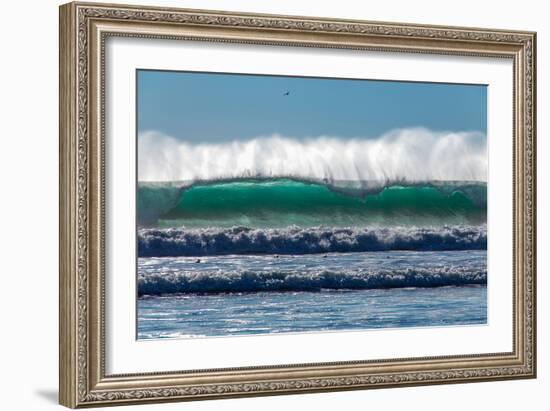 Waves in Cayucos III-Lee Peterson-Framed Photo