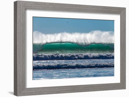 Waves in Cayucos III-Lee Peterson-Framed Photo