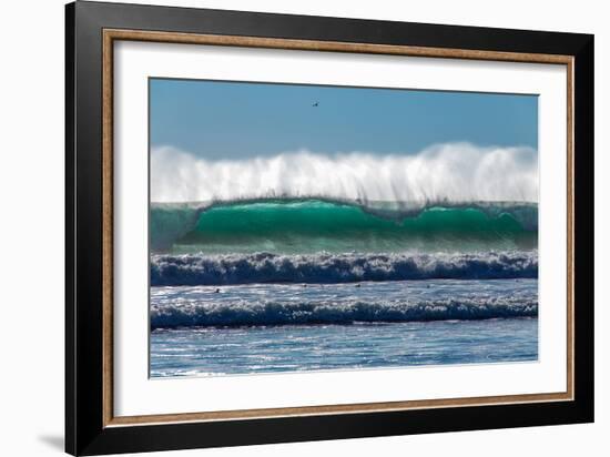 Waves in Cayucos III-Lee Peterson-Framed Photo