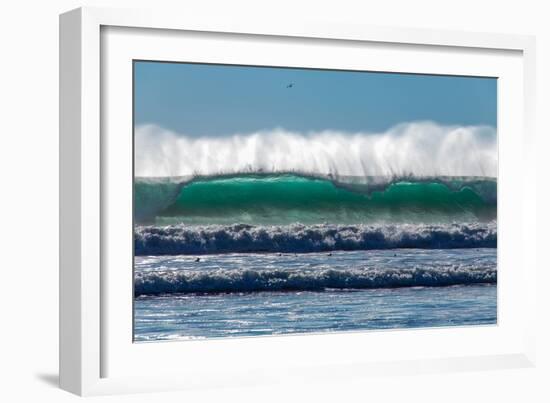 Waves in Cayucos III-Lee Peterson-Framed Photo