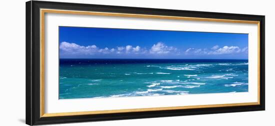 Waves in Ocean, Waikiki Beach, Oahu, Hawaii Islands, Hawaii, USA-null-Framed Photographic Print