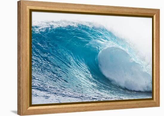 Waves in the Ocean, Tahiti, French Polynesia-null-Framed Premier Image Canvas