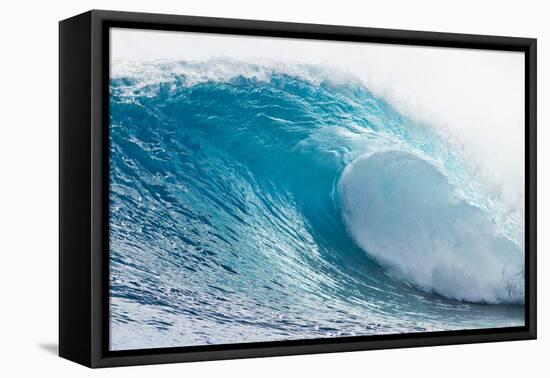 Waves in the Ocean, Tahiti, French Polynesia-null-Framed Premier Image Canvas