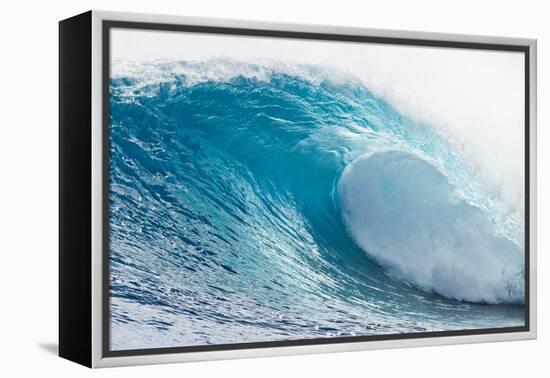 Waves in the Ocean, Tahiti, French Polynesia-null-Framed Premier Image Canvas