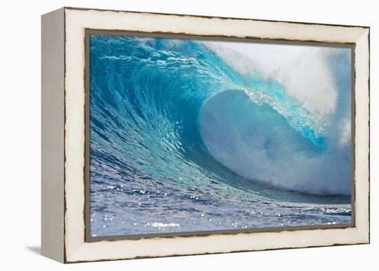 Waves in the Ocean, Tahiti, French Polynesia-null-Framed Premier Image Canvas