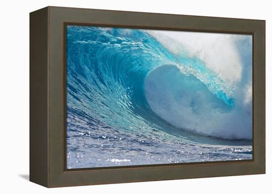 Waves in the Ocean, Tahiti, French Polynesia-null-Framed Premier Image Canvas