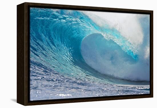 Waves in the Ocean, Tahiti, French Polynesia-null-Framed Premier Image Canvas