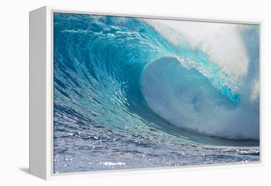 Waves in the Ocean, Tahiti, French Polynesia-null-Framed Premier Image Canvas