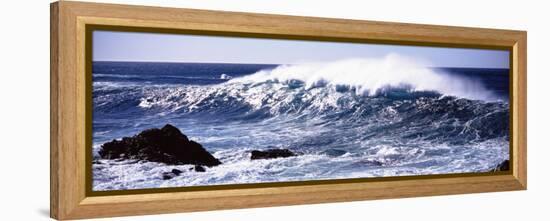 Waves in the Sea, Big Sur, California, USA-null-Framed Premier Image Canvas