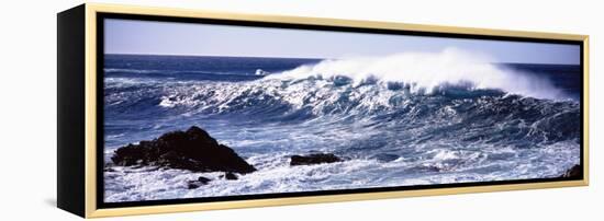 Waves in the Sea, Big Sur, California, USA-null-Framed Premier Image Canvas