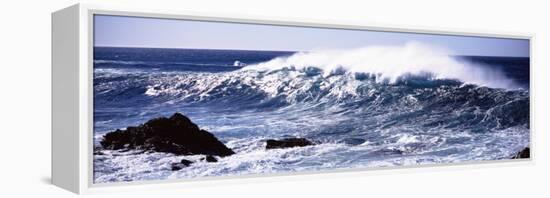 Waves in the Sea, Big Sur, California, USA-null-Framed Premier Image Canvas