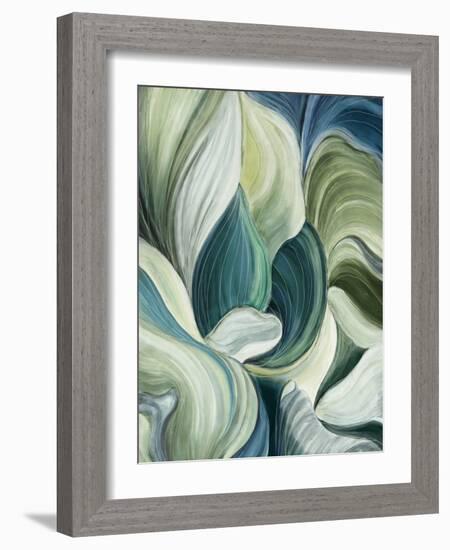 Waves of Leaves-Asia Jensen-Framed Art Print