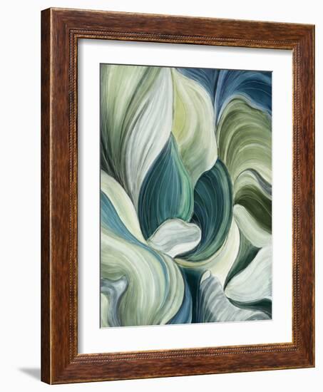 Waves of Leaves-Asia Jensen-Framed Art Print