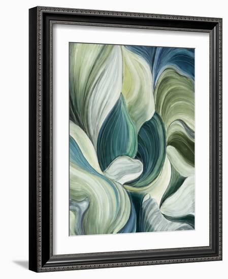 Waves of Leaves-Asia Jensen-Framed Art Print