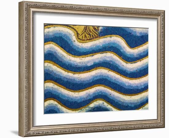 Waves of the Flood, Detail from the Panel Noah's Ark of the Verdun Altar-Nicholas of Verdun-Framed Giclee Print