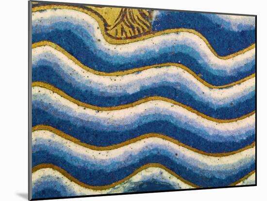 Waves of the Flood, Detail from the Panel Noah's Ark of the Verdun Altar-Nicholas of Verdun-Mounted Giclee Print