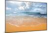 Waves of the Ocean on a Sandy Coast-Givaga-Mounted Photographic Print