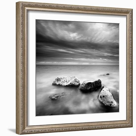 Waves on Rocks-PhotoINC-Framed Photographic Print