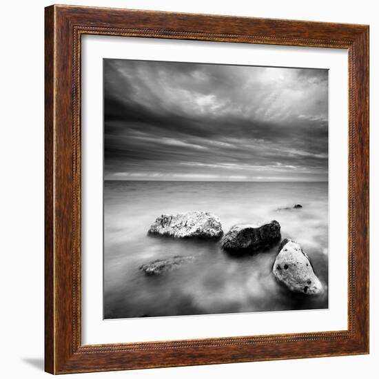Waves on Rocks-PhotoINC-Framed Photographic Print