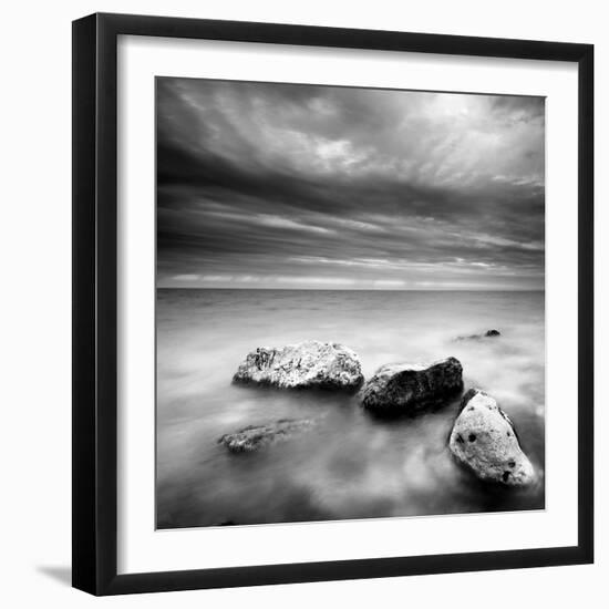 Waves on Rocks-PhotoINC-Framed Photographic Print