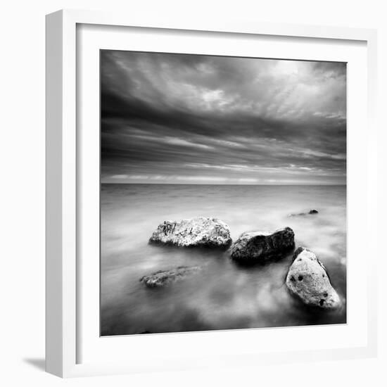 Waves on Rocks-PhotoINC-Framed Photographic Print