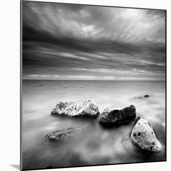 Waves on Rocks-PhotoINC-Mounted Photographic Print