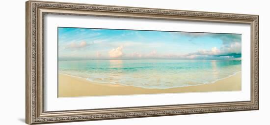 Waves on the Beach, Seven Mile Beach, Grand Cayman, Cayman Islands-null-Framed Premium Photographic Print