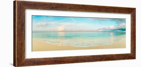 Waves on the Beach, Seven Mile Beach, Grand Cayman, Cayman Islands-null-Framed Premium Photographic Print