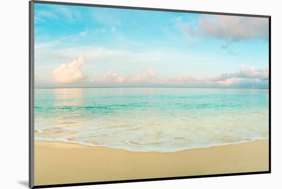 Waves on the beach, Seven Mile Beach, Grand Cayman, Cayman Islands-null-Mounted Photographic Print