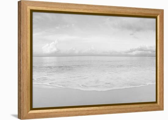 Waves on the beach, Seven Mile Beach, Grand Cayman, Cayman Islands-null-Framed Premier Image Canvas