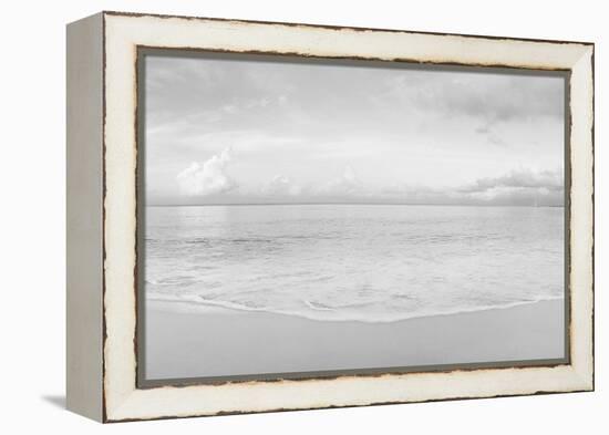 Waves on the beach, Seven Mile Beach, Grand Cayman, Cayman Islands-null-Framed Premier Image Canvas