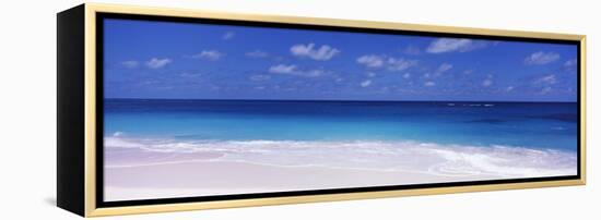 Waves on the Beach, Shoal Bay Beach, Anguilla-null-Framed Premier Image Canvas