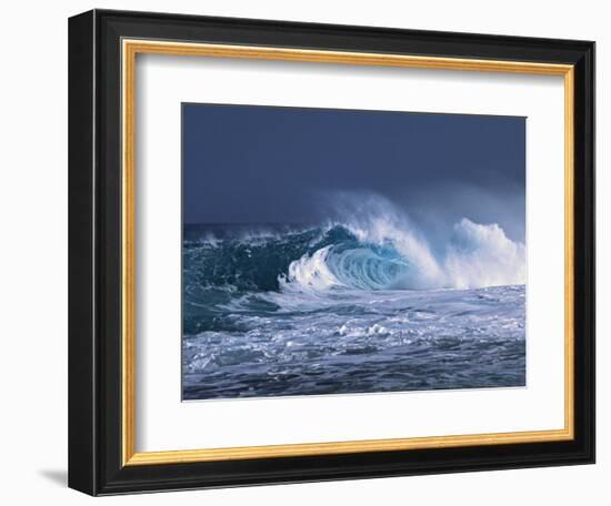 Waves on the North Shore of Oahu, Hawaii, USA-Charles Sleicher-Framed Photographic Print