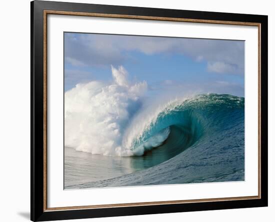 Waves Splashing in the Sea-null-Framed Photographic Print