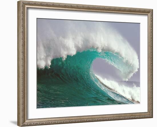 Waves Splashing in the Sea-null-Framed Photographic Print