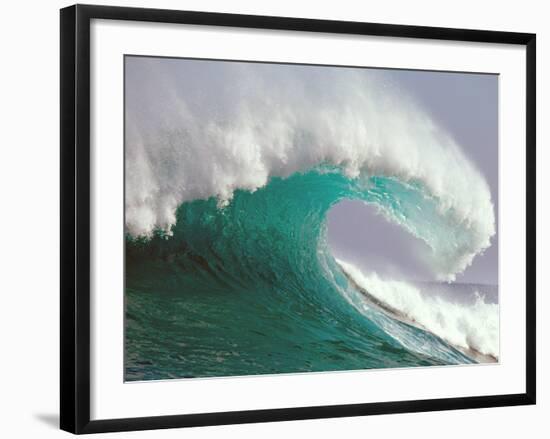 Waves Splashing in the Sea-null-Framed Photographic Print