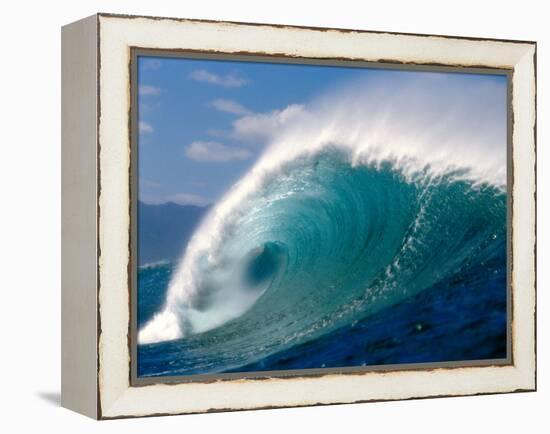 Waves Splashing in the Sea-null-Framed Premier Image Canvas