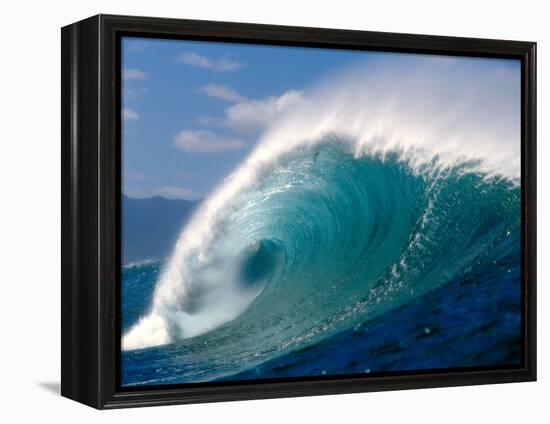 Waves Splashing in the Sea-null-Framed Premier Image Canvas