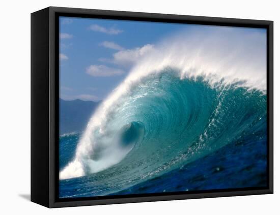 Waves Splashing in the Sea-null-Framed Premier Image Canvas