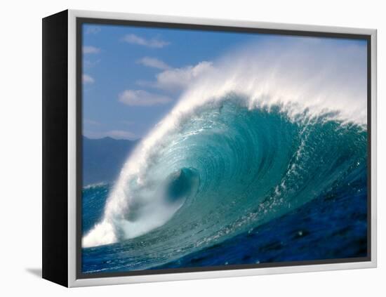 Waves Splashing in the Sea-null-Framed Premier Image Canvas