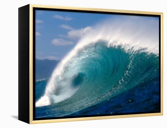 Waves Splashing in the Sea-null-Framed Premier Image Canvas