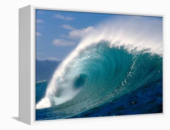 Waves Splashing in the Sea-null-Framed Premier Image Canvas