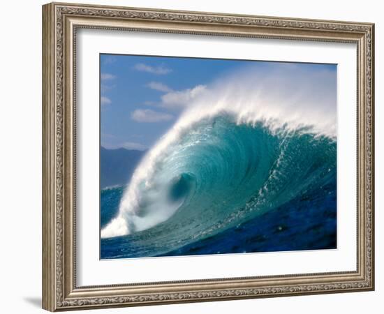 Waves Splashing in the Sea-null-Framed Photographic Print