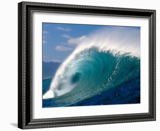 Waves Splashing in the Sea-null-Framed Photographic Print