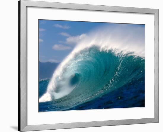 Waves Splashing in the Sea-null-Framed Photographic Print