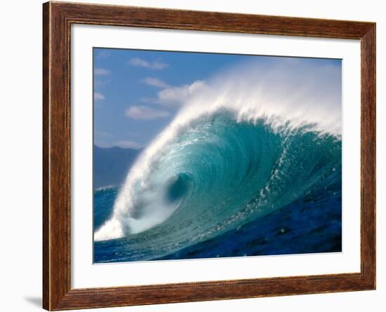 Waves Splashing in the Sea-null-Framed Photographic Print