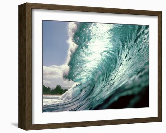 Waves Splashing in the Sea-null-Framed Photographic Print