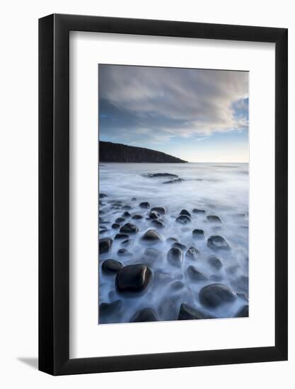 Waves washing over the rocks, Northumberland, UK-Ross Hoddinott-Framed Photographic Print