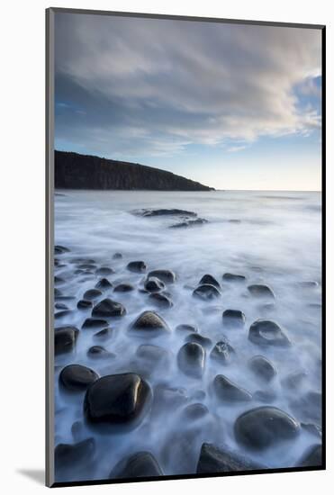 Waves washing over the rocks, Northumberland, UK-Ross Hoddinott-Mounted Photographic Print